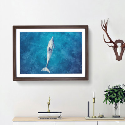 Dolphin Leading the Way - Picture Frame Graphic Art Print