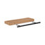 Ensemble de deux tablettes en rotin