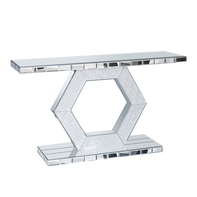 Miroir d'entrée hexagonal en cristal Sparkling