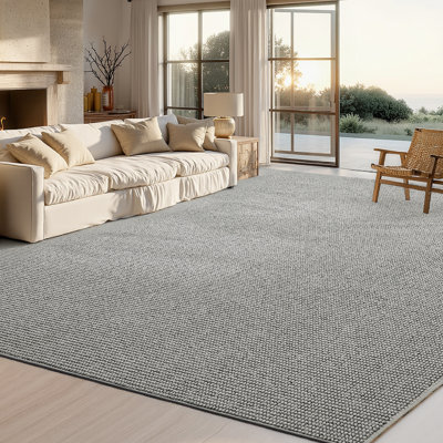 Bedsure 9'X 12' Plush Imitation Faux Wool Area Rug – Premium Soft Cream Carpet, Pet Friendly Machine Washable, All-Season Cozy Comfort For Living Room, Bedroom & Home Decor