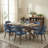  Upholstered Dining Side Chairs with Wood Legs Set Of 4-28864499