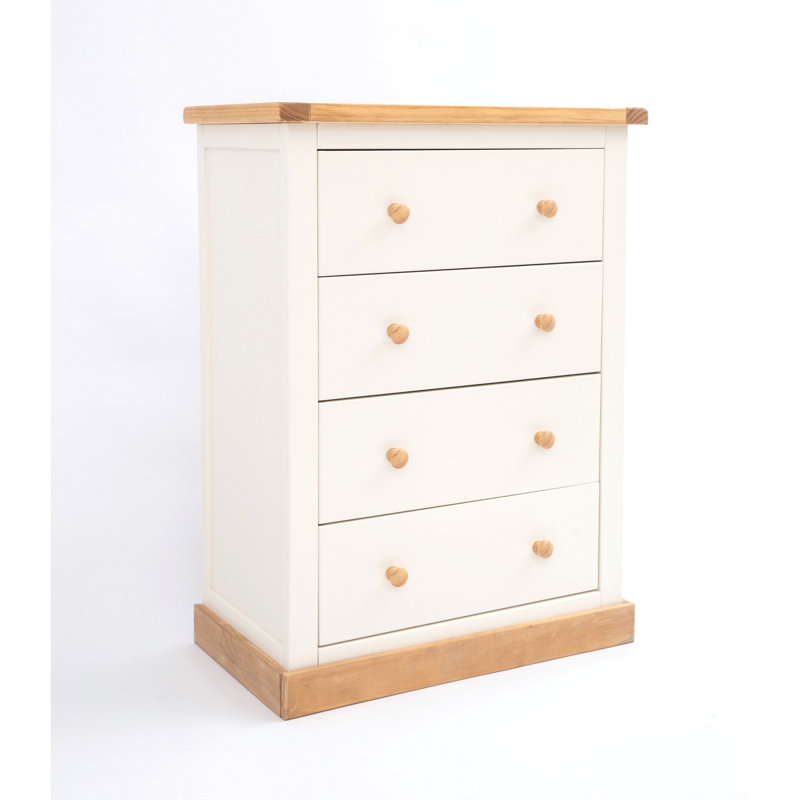 70 cm W Chest of 4 Drawers, White