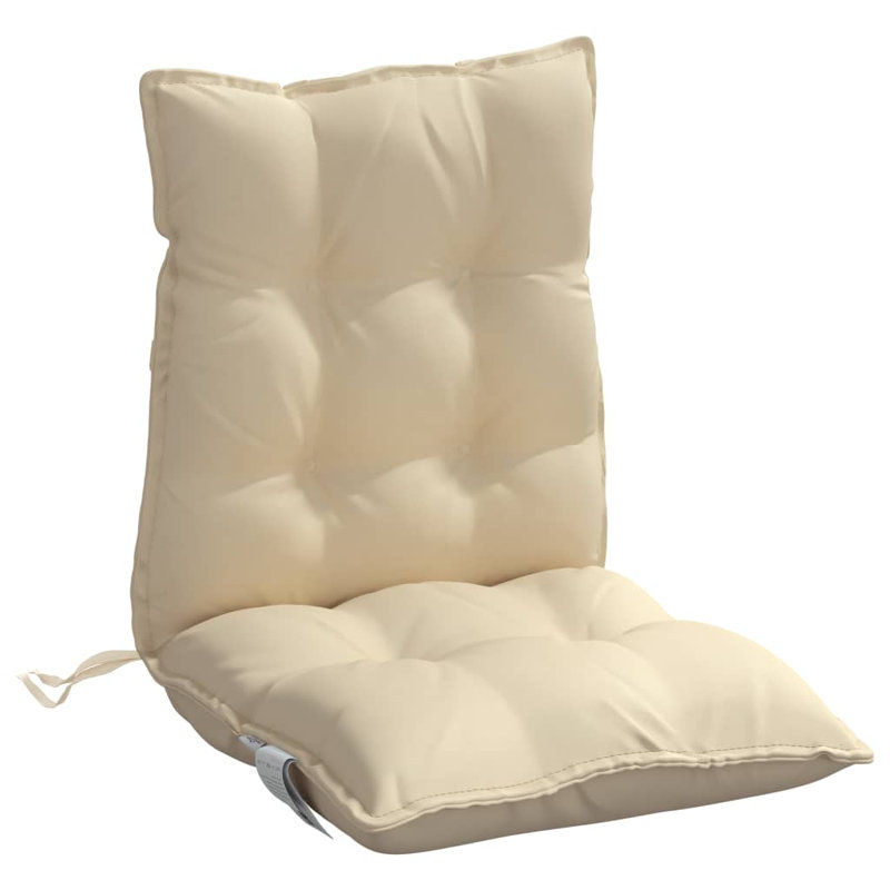 Ensemble de 2 coussins de chaise vidaXL, Beige, 2