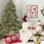 Arbre de Noël 6 pi pleine forme avec 500 lumières UL - branches mixtes PE / PVC, 1763 pointes, base large pour les espaces spacieux, structure à charnières, support en métal stable-1500888091