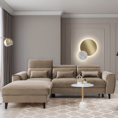 Canapé-lit modulaire avec rangement Foble - Beige