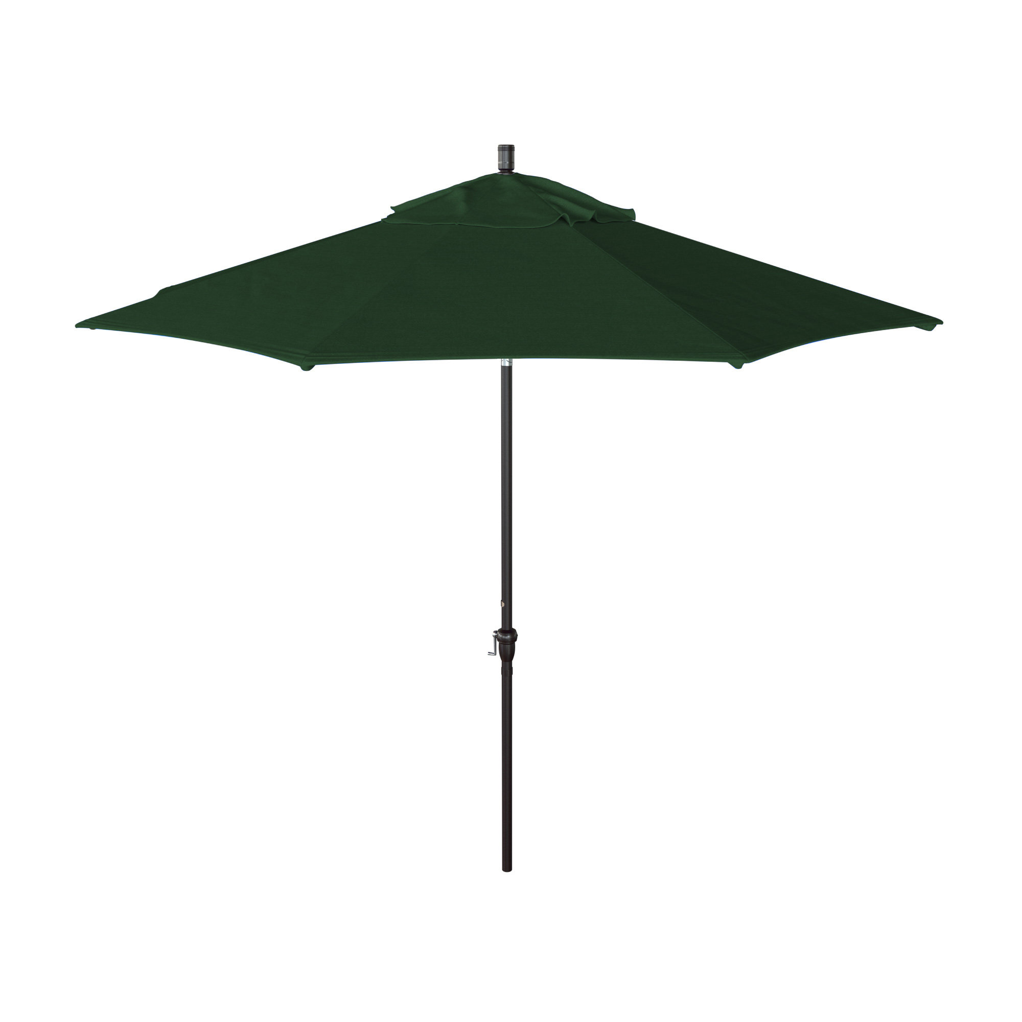 Camry 9-Foot Bronze Aluminum Market Patio Umbrella With Crank Lift And Autotilt In Sunbrella®