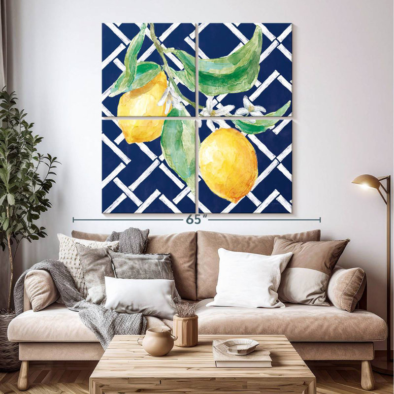 Yarlin Everyday Chinoiserie Lemons I, 50" H x 50" W