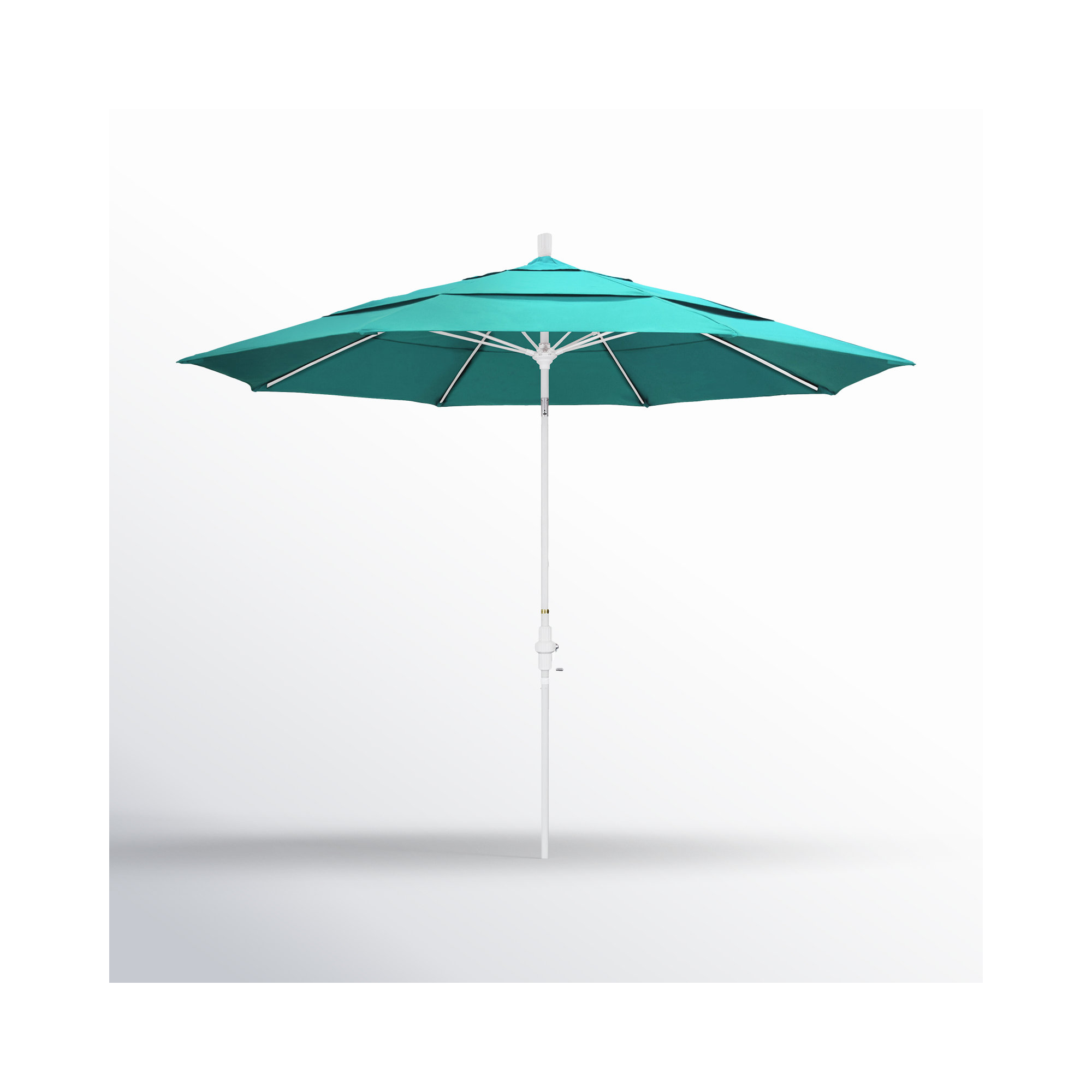 Brent 132'' Sunbrella® Outdoor Umbrella, Canvas Aruba Sunbrella® Canvas