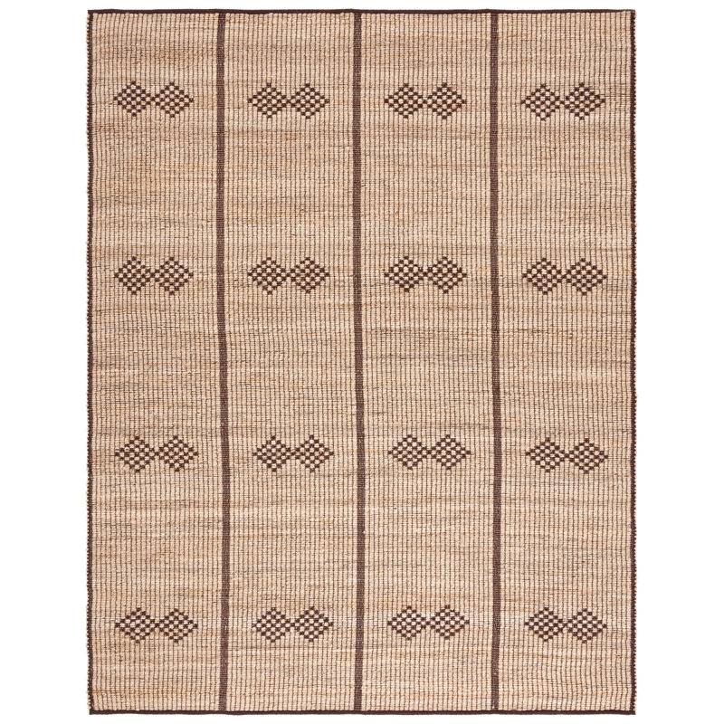 Tapis en fibre de jute tissée à plat Kobei, Rectangle 8 pi x 10 pi