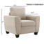 Fauteuil d'appoint élégant et confortable-125572994