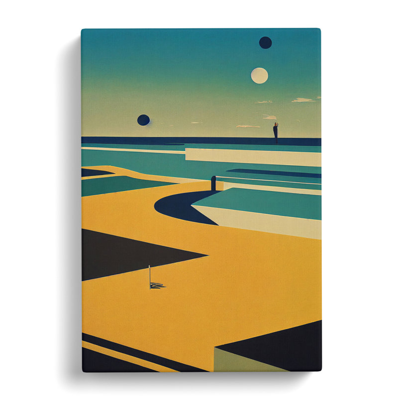 Beach Abstract No.7 - Wrapped Canvas, 50cm H x 35cm W x 3cm D