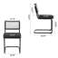Chaise d'appoint en tissu à dossier bas-93022004