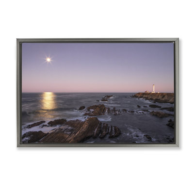 Cadre flottant Moon Coast Coastline, design par Shelley Carlisle