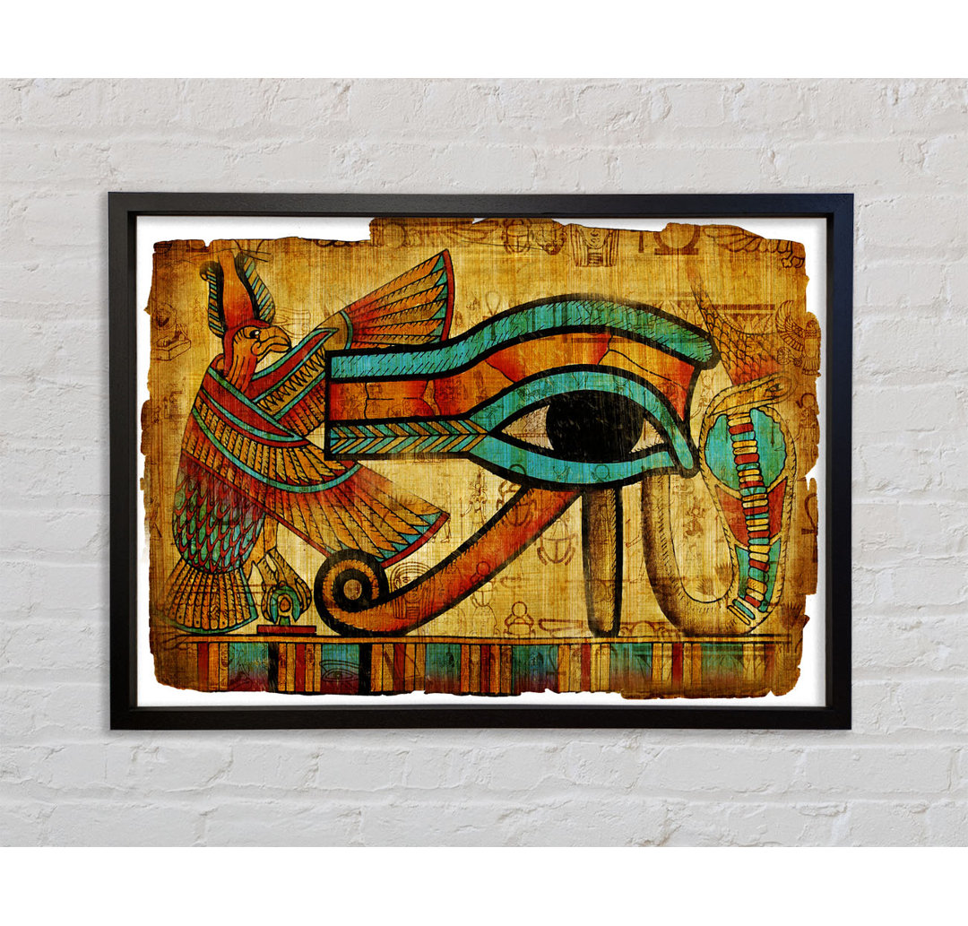 Das ägyptische Auge des Horus - Einzelne Bilderrahmen Kunstdrucke auf Leinwand