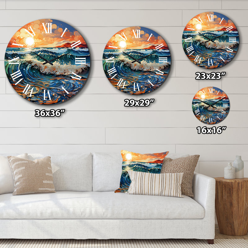 Horloge murale plage, Petit