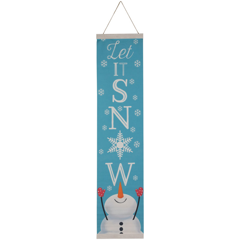 43" Let It Snow Christmas Wall Sign