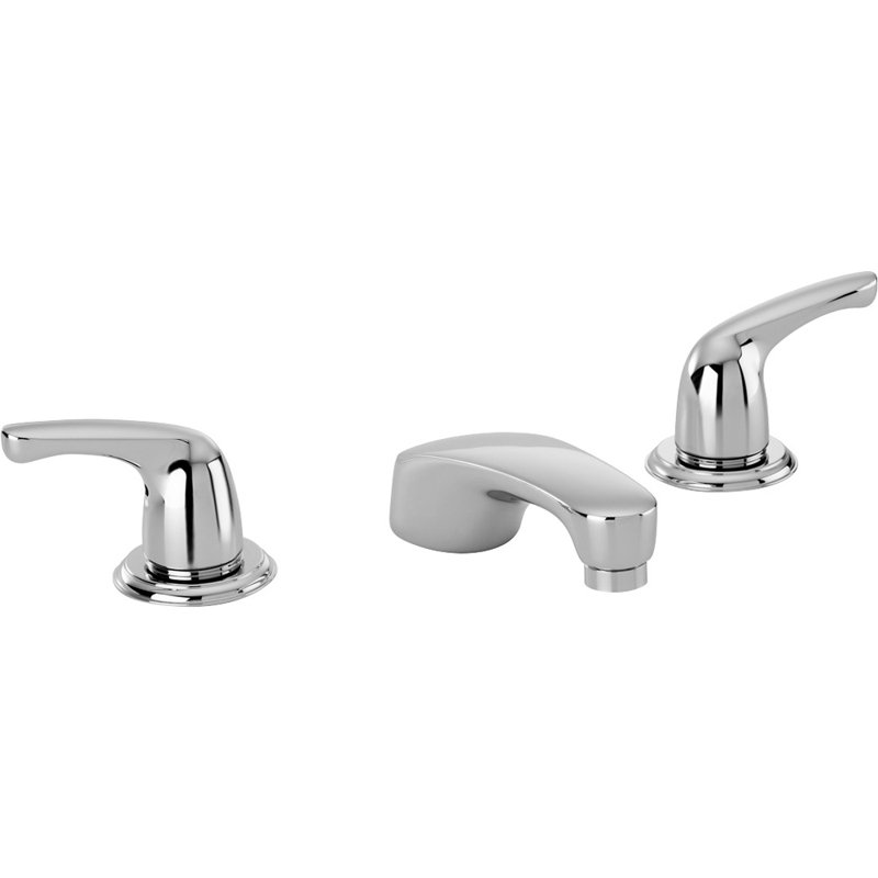 Garniture de robinet de baignoire romaine à fixation sur plateau à poignées doubles