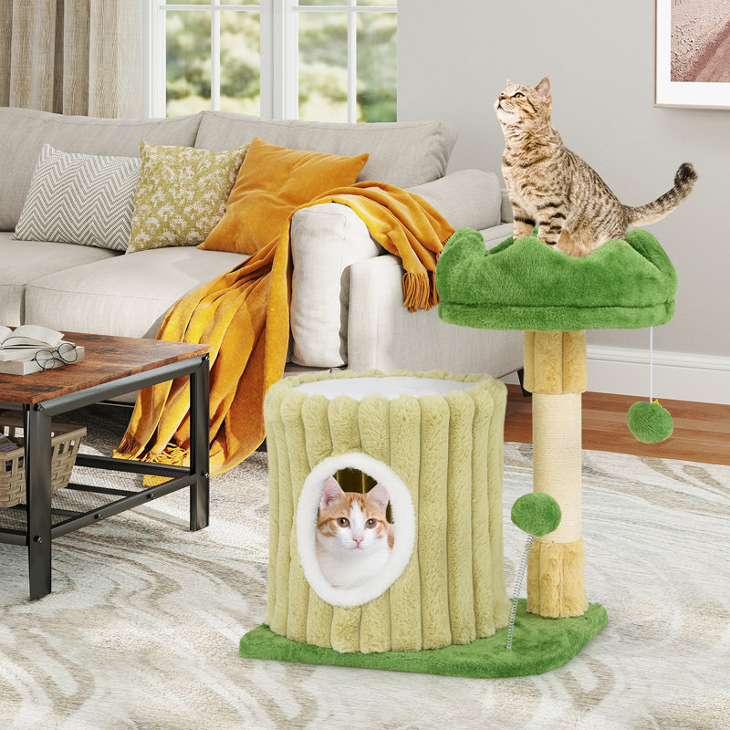  Petite tour pour chat moderne avec poteaux à griffer en sisal