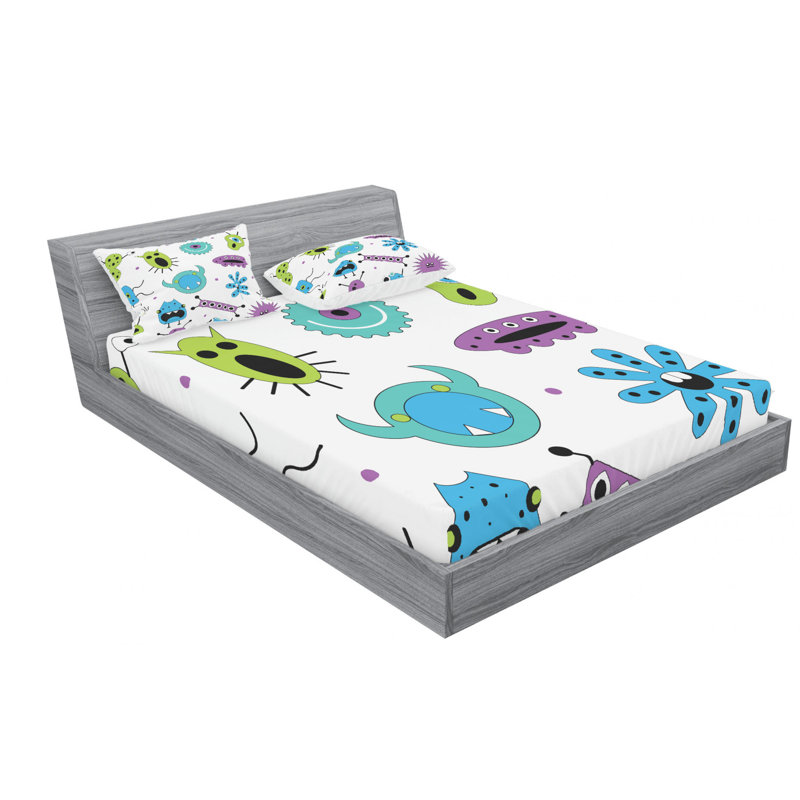 Microfiber Sheet Set, Queen Sheet Set with Fitted Sheet