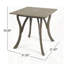 TABLE 31,5W CARRÉE EN BOIS
