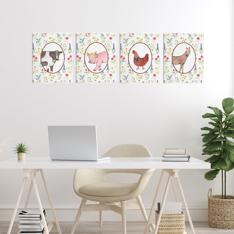 Plaque murale «Farm Friends», par Nina Jacobs