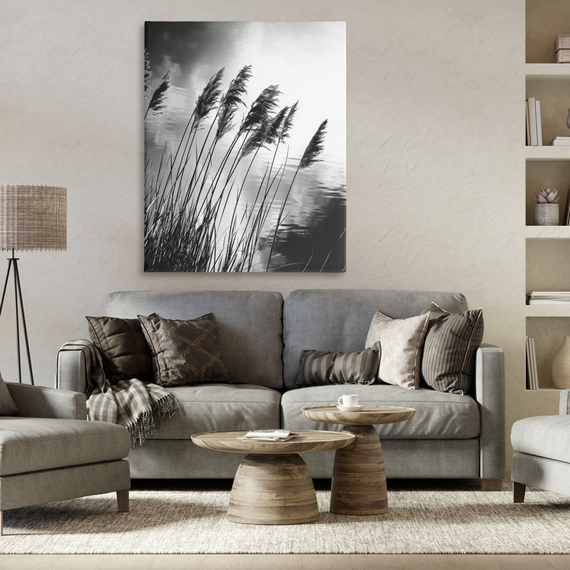  Art mural Stark Contrast Wheat par Petal Prints Design, H 48 po x l 36 po
