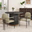 Chaise de salle à manger avec cadre en fer, ensemble de 2 espresso-849111252-849111255