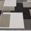Tapis géométrique vert / beige-17430003