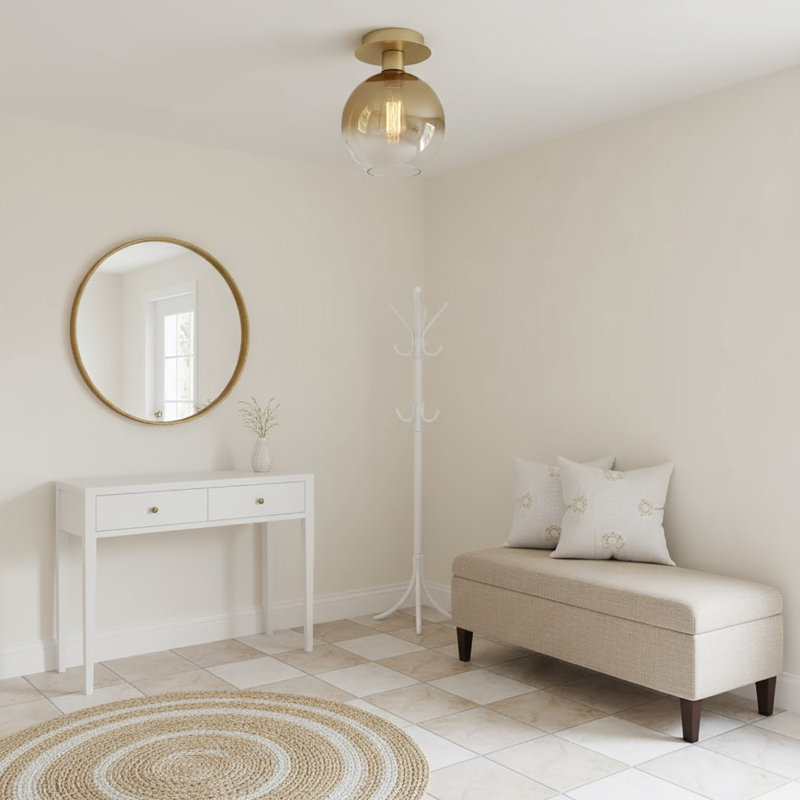 Plafonnier semi-encastré 1 lumière Morning Mist