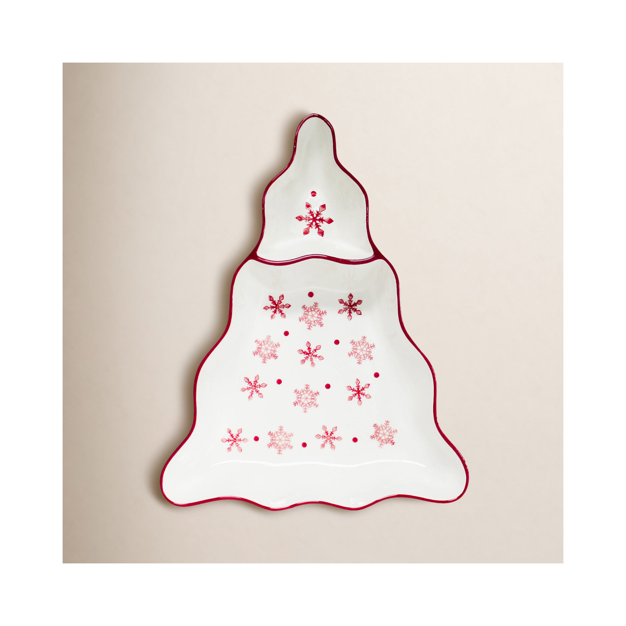 Winterfest Chip and Dip Tree Platter