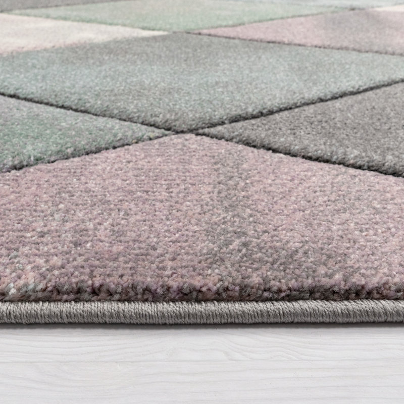 Alejo Geometric Area Rug, Rectangle 120 x 170cm