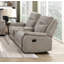 Ensemble de canapés contemporain 3 pièces pour salon, canapé inclinable, causeuse, fauteuil, revêtement en microfibre couleur tourterelle, mobilier confortable en bois massif-379560611