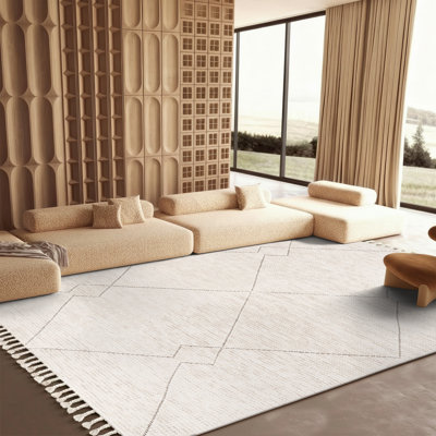 Skyelee Hand Woven Wool Geometric Rug