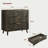 Large Fluted Nightstand Set Of 2,  3 Drawer Night Stand Bedside Table, Mid Century Modern Small Wood Dresser For Bedroom-1615231475