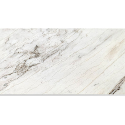 Snow Mountain White Polished Marble Tile 12*24 - Decorative For Home Walls 12X24 Inch Tiles Luxurious Living Room And Bedroom