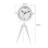 Analogue Battery Tabletop Clock White