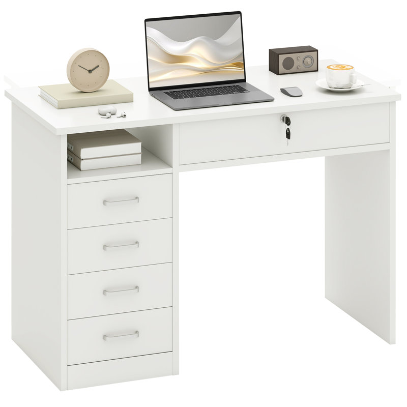 Hadewig Computer Desk, White