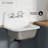 Loire 22" Cast Iron Rectangle Wall-Mounted Sink In Glossy Taupe-116786466