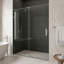 Porte de douche coulissante sans cadre avec verre transparent 3/8 po l 58-60 po x H 73 po Ryland-14229166