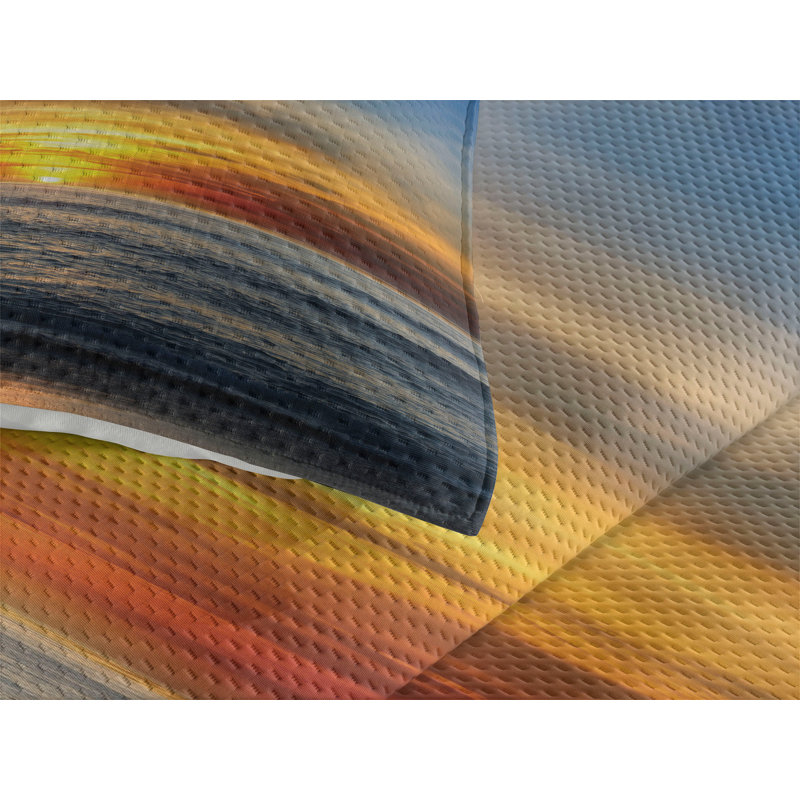 Hypnotic Coastal Polyester Coverlet