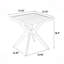 Table en aluminium coulé
