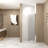 29-28"X 72" Bifold Shower Door, 1/4"(6Mm) Tempered Glass,Aluminum Frame-120178863
