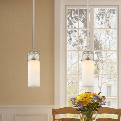 Luminaire suspendu cylindrique simple à 1 lumière Wallasey