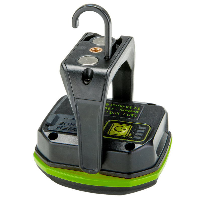 800 Lumen Black Rechargeable LED Spot and Flood Light