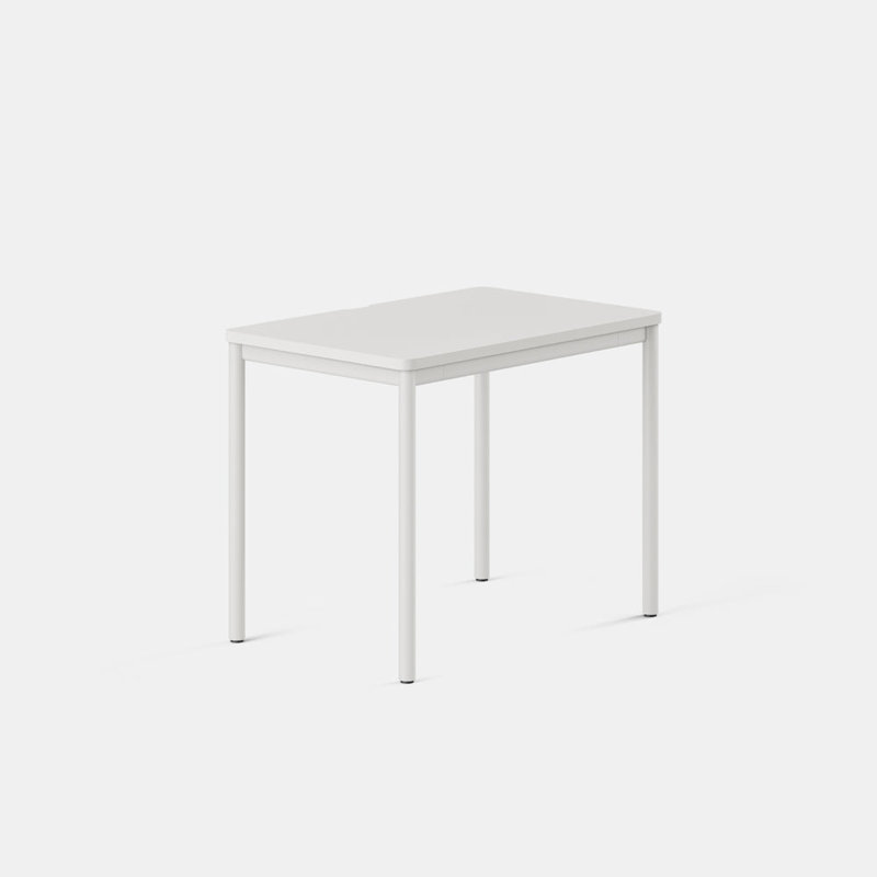 Daily Desk, White, White, 28.5" H x 36" W x 24" D