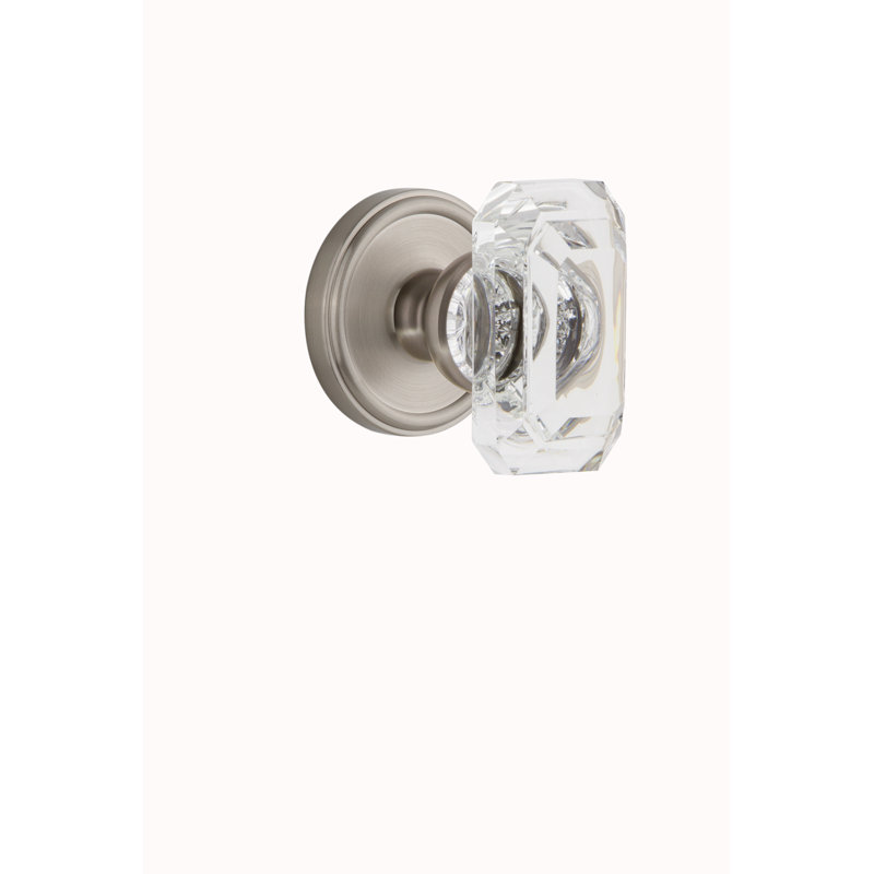 Bouton de porte Grandette Georgetown Rosette, 2 3/4", Nickel satiné