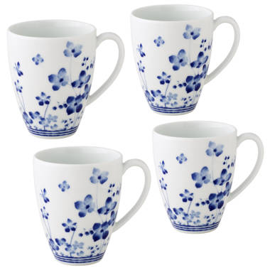 Noritake Bloomington Road (White and Blue) Porcelain 12-Piece Dinnerware Set,  Service for 4 1733-12E - The Home Depot