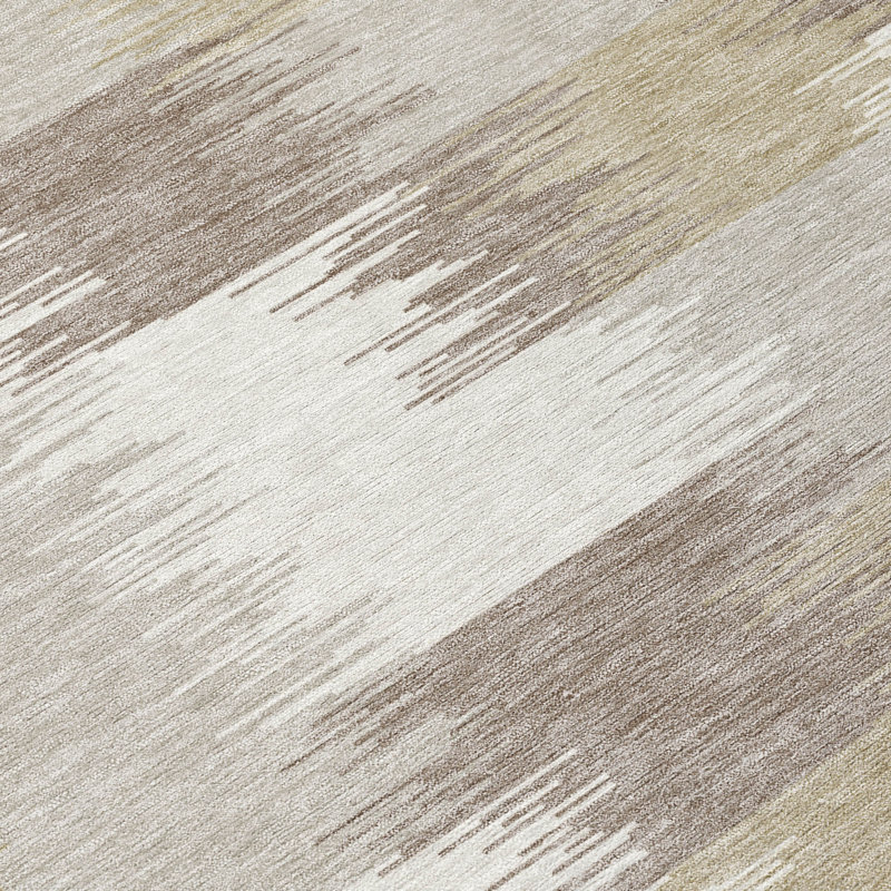 Machine Washable Indoor/Outdoor Chantille ACN2912 Geometric Rug, Ivory, 2'6" x 3'10"