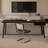 Black Rectangular Solid Wood with 1 drawers desk-1441859848