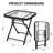 Metal Square Patio Folding Side Table-690909783